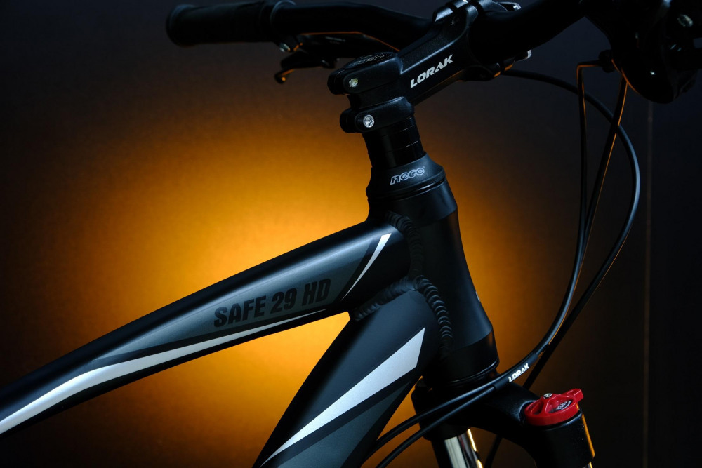 LORAK Safe 29 HD Матовый Чёрный/Серый/Серый 21р (на рост 183-190)