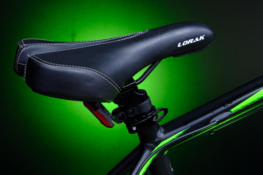 Lorak 7.0 Матовый Чёрный/Зелёный рама 21 (на рост 183-190)